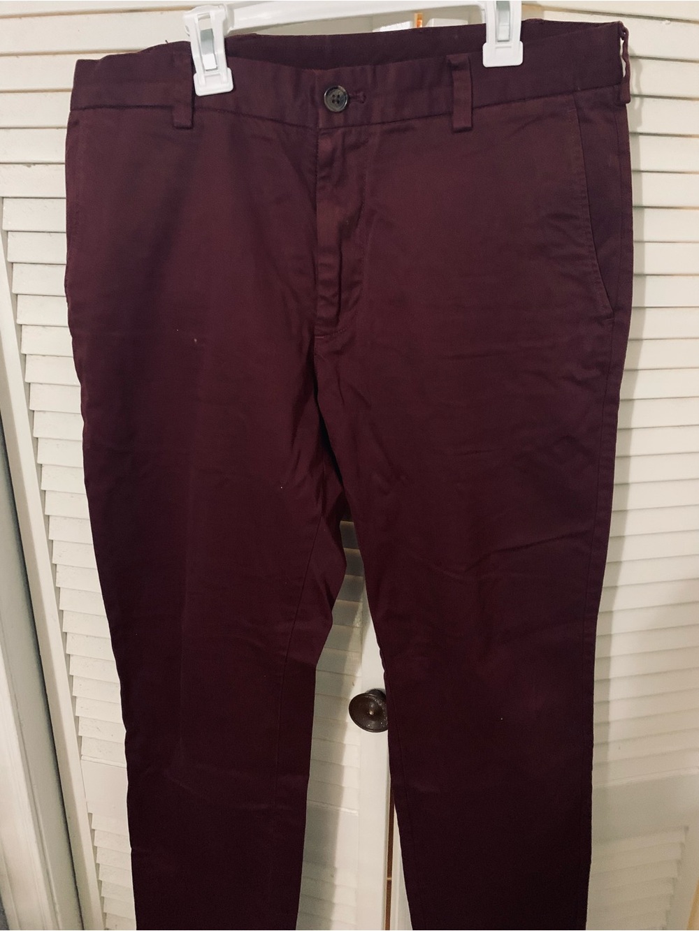 Brooks Brothers Men's Chino Pants in Deep Burgundy